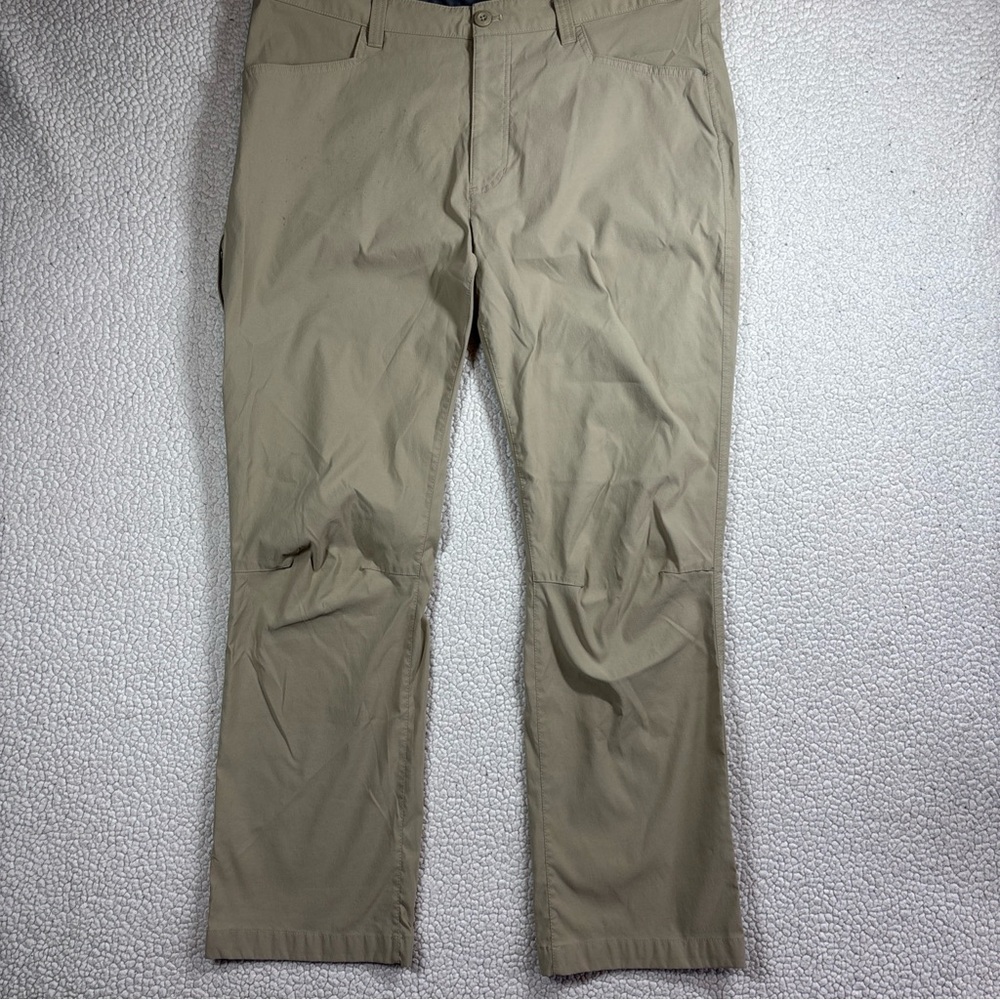 Eddie Bauer Tech Pants Men Tan Size 38 x 30 Lightweight Stretch Fabric Outdoor - Picture 4 of 16